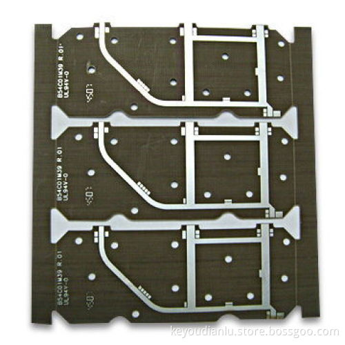 Double sided PCB with immersion silver surface finishing